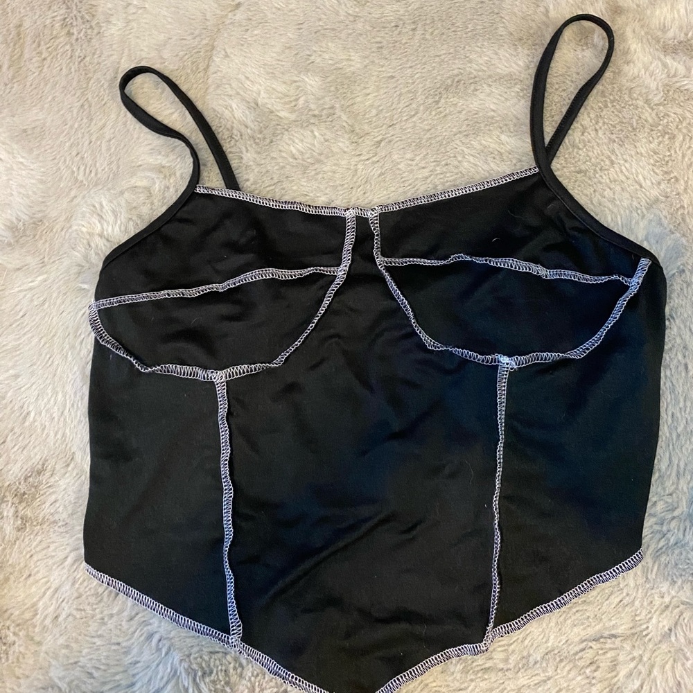 Black crop top